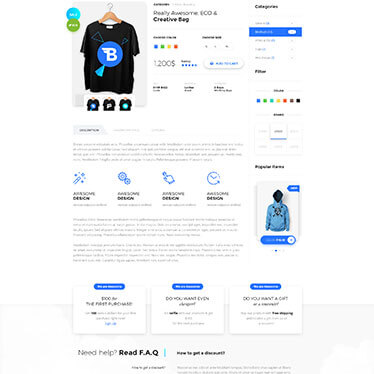 shop Item Sidebar
